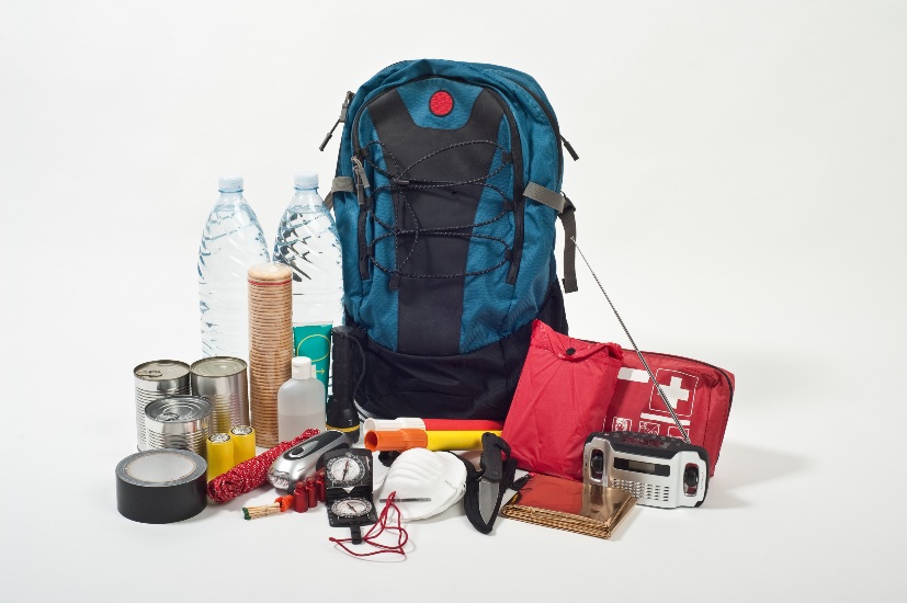 Emergency kit and other some products for Hurricane season in San Diego  