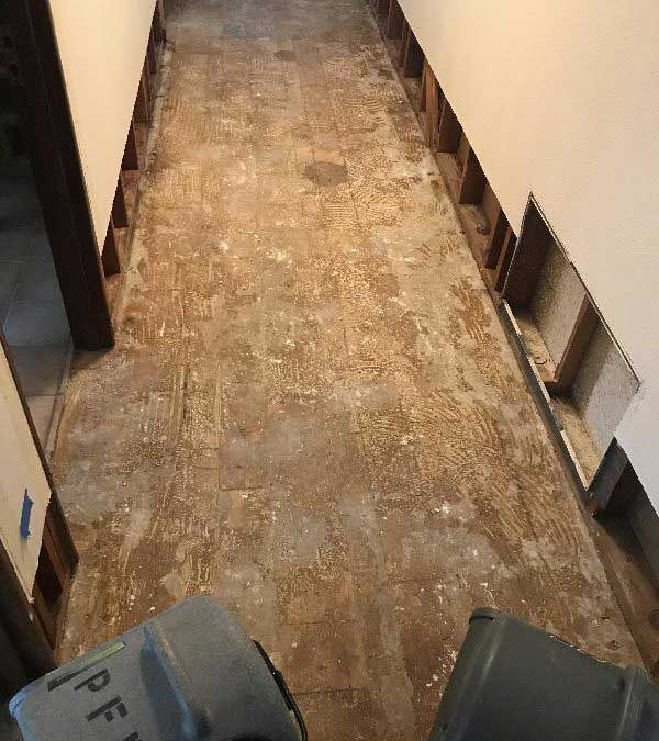 The damaged Wooden Floor in home at San Marcos, CA